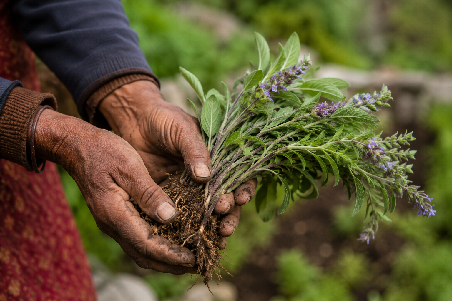 Herbal farming by local communities